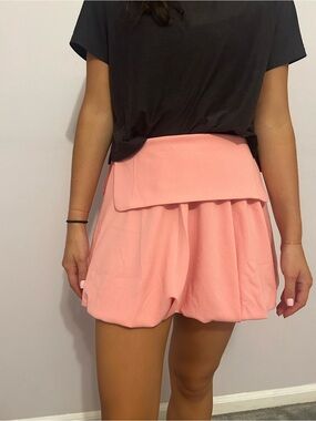ZARA pink bubble skirt